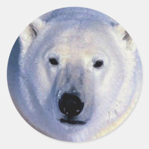 Polar Bear Classic Round Sticker