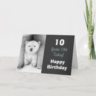 Polar Bear Cub Birthday Card