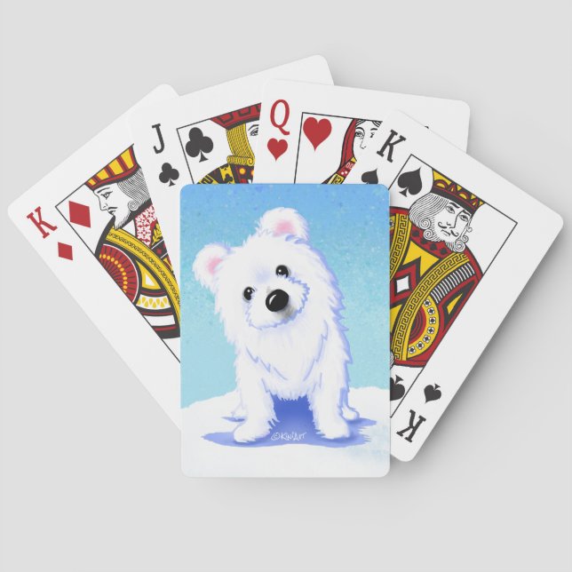 Polar Bear Cub Classic Playing Cards (Back)