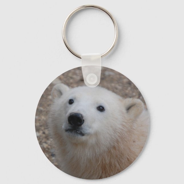 Polar Bear Cub Key Ring (Front)