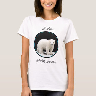 Polar Bear Cub Painting - Oiginal Wildlife Art T-Shirt