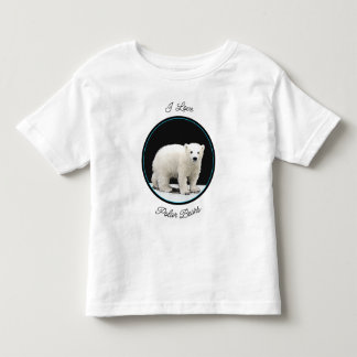 Polar Bear Cub Painting - Oiginal Wildlife Art Toddler T-Shirt