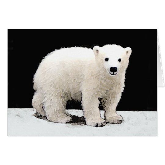 Polar Bear Cub Painting - Original Wildlife Art 