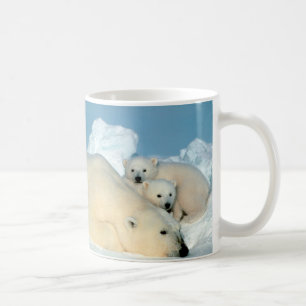 Polar Bear & Cubs by Steve Amstrup Coffee Mug