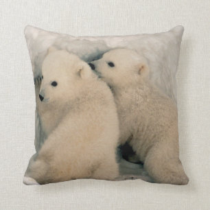 Polar Bear Cubs Cushion