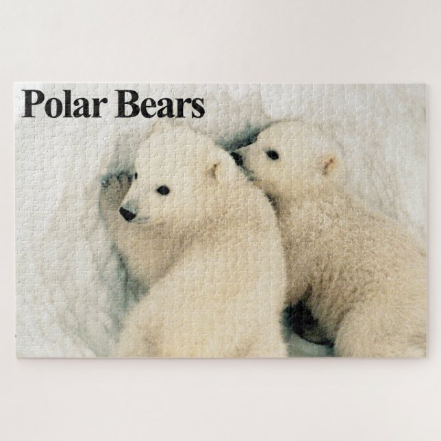 Polar Bear Cubs Jigsaw Puzzle (Horizontal)