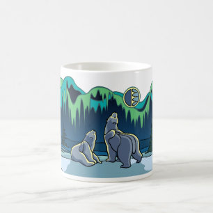 Polar Bear Cup Tribal Bear Art Mugs Cups Bear Gift
