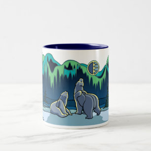 Polar Bear Cup Tribal Bear Art Mugs Cups Bear Gift
