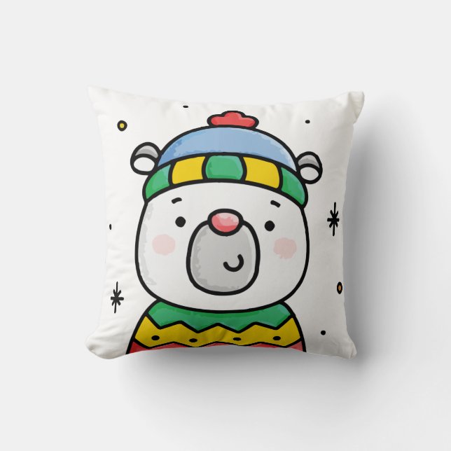 Polar bear  cushion (Front)
