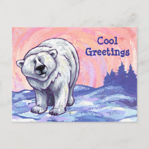 Polar Bear Customisable Postcard