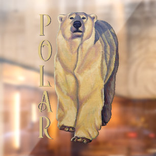 Polar Bear Decal Personalised Bear Art 