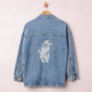 Polar bear denim jacket