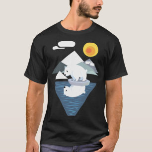Polar Bear Dilemma Baseball Sleeve T-Shirt