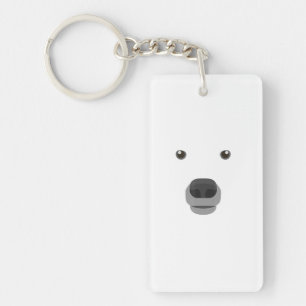 Polar Bear Face Costume Carnival Fancy Children . Key Ring