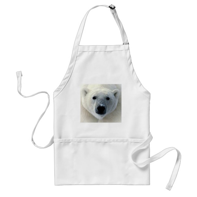 Polar Bear Face Standard Apron (Front)