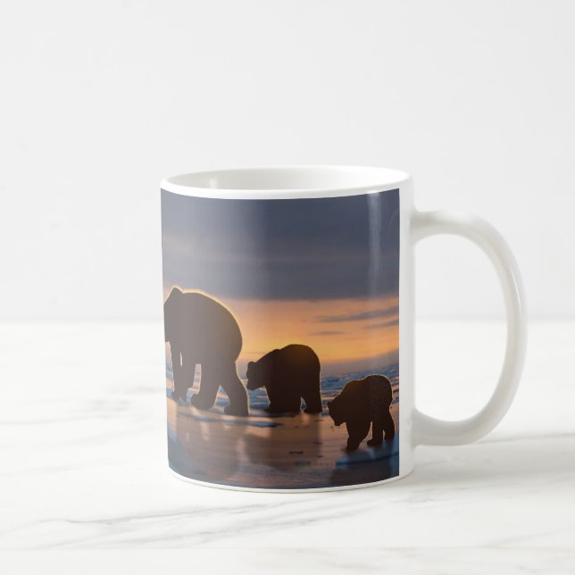 Polar Bear family Coffee Mug (Right)