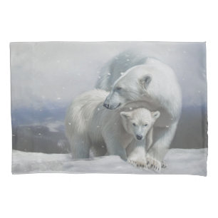 Polar Bear Family Pillowcase