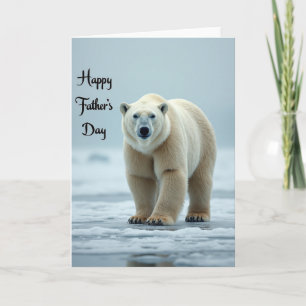 Polar Bear Fathers Day Card