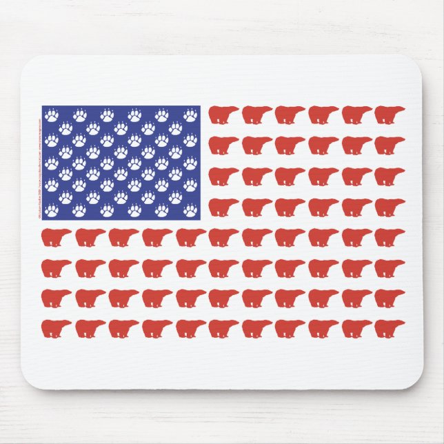 Polar-Bear-Flag[1] Mouse Mat (Front)