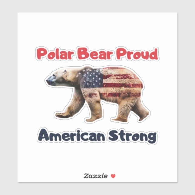 Polar Bear Flag America (Sheet)