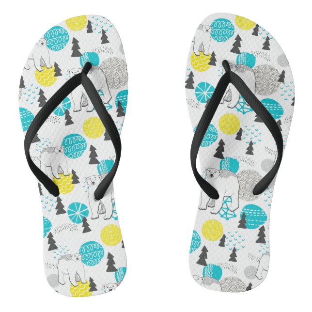 Polar bear flip flops (Footbed)