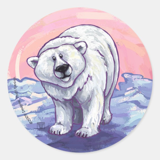 Polar Bear Gifts & Accessories Classic Round Sticker (Front)