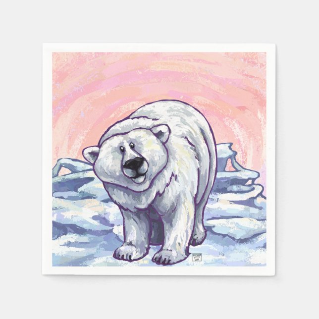Polar Bear Gifts & Accessories Napkin (Front)
