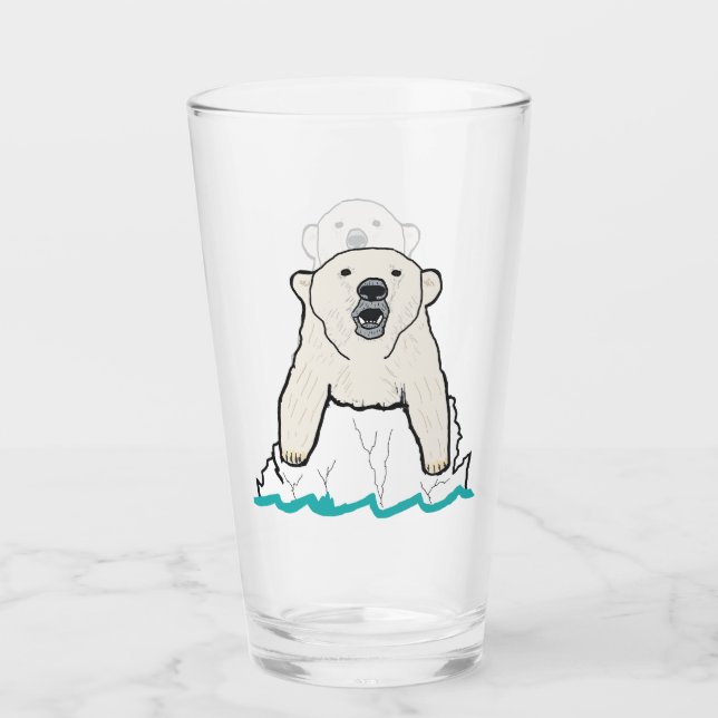 Polar Bear Glass (Front)