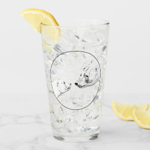 Polar Bear Glass Bear Art Glasses Personalise