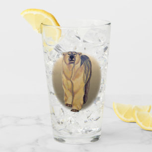 Polar Bear Glass Bear Art Glasses Personalised