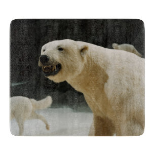 Polar Bear Grin Cutting Board