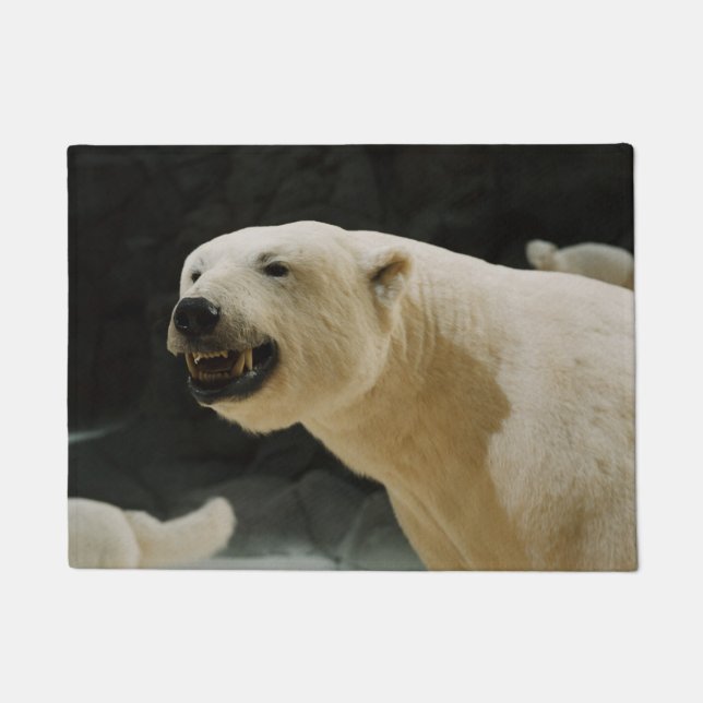 Polar Bear Grin Doormat (Front)