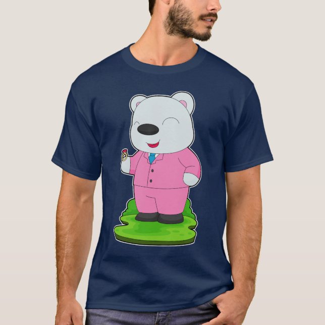 Polar bear Groom Wedding ring Wedding T-Shirt (Front)
