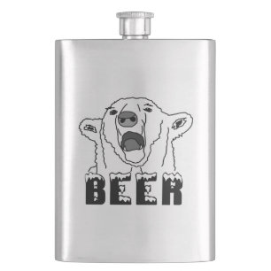 Polar Bear Hip Flask