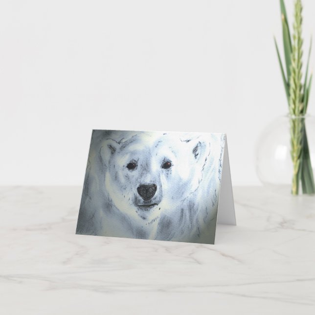 Polar Bear Holiday Card (Front)