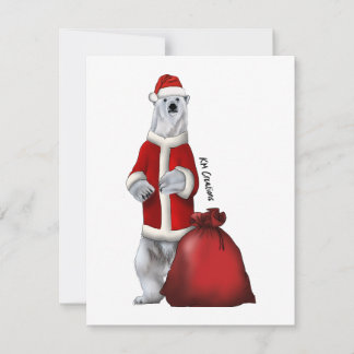 Polar bear - holiday card