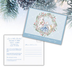 Polar Bear   Holiday Party Announcement Post Card