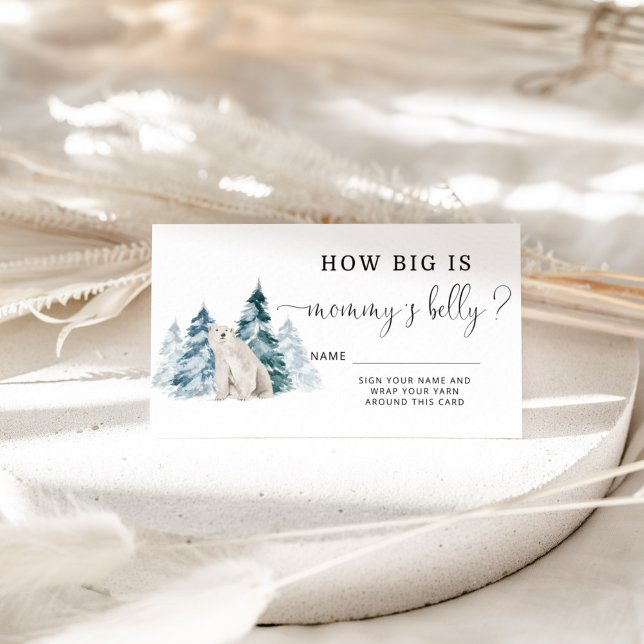 Polar bear how big is mummy's belly enclosure card (Creator Uploaded)