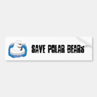 Polar Bear Hug Bumper Sticker