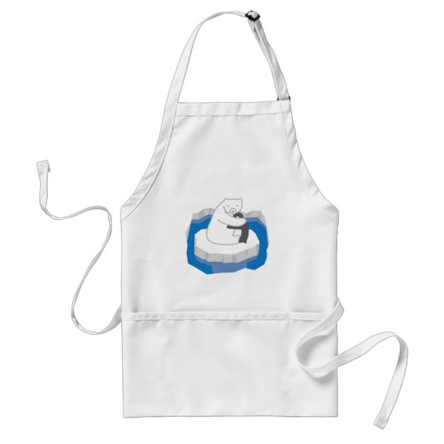 Polar Bear Hug Standard Apron (Front)