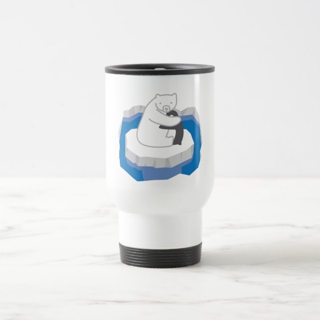 Polar Bear Hug Travel Mug (Center)