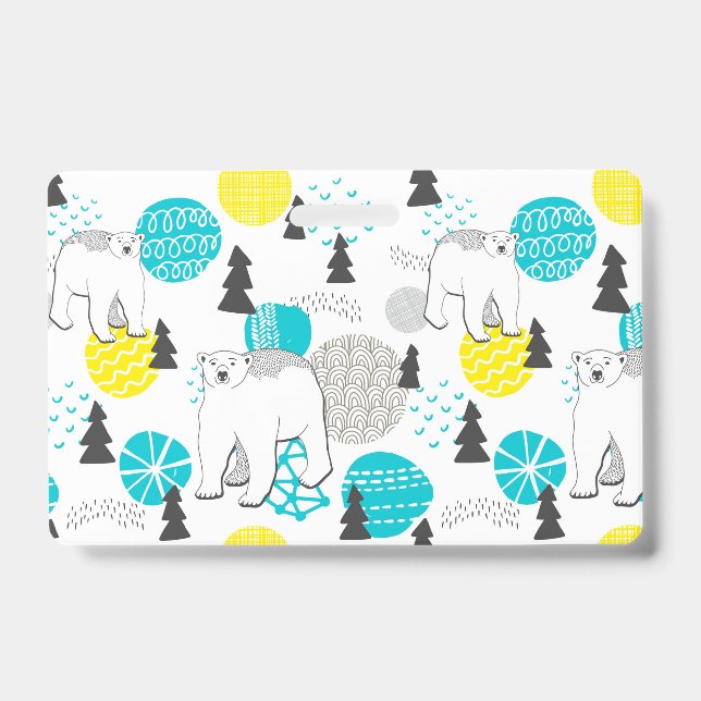 Polar bear ID badge (Front)
