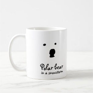 Polar Bear in a snowstorm  Coffee Mug