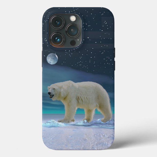 Polar Bear in Moonlight Case-Mate iPhone Case (Back)