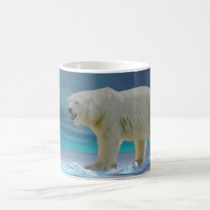 Polar Bear in Moonlight Coffee Mug