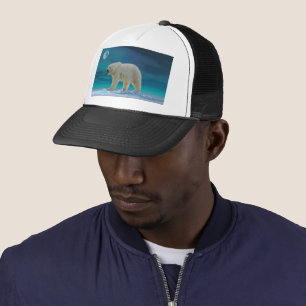 Polar Bear in Moonlight Trucker Hat