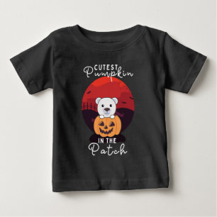 Polar Bear In Pumpkin Bear Cutest Pumpkin In The Baby T-Shirt
