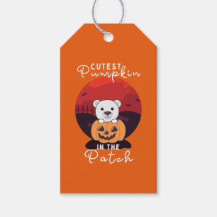Polar Bear In Pumpkin Bear Cutest Pumpkin In The Gift Tags
