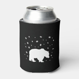 Polar Bear In The Snow Can Cooler