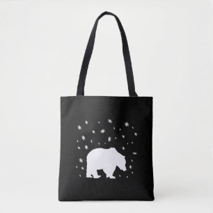 Polar Bear In The Snow Tote Bag